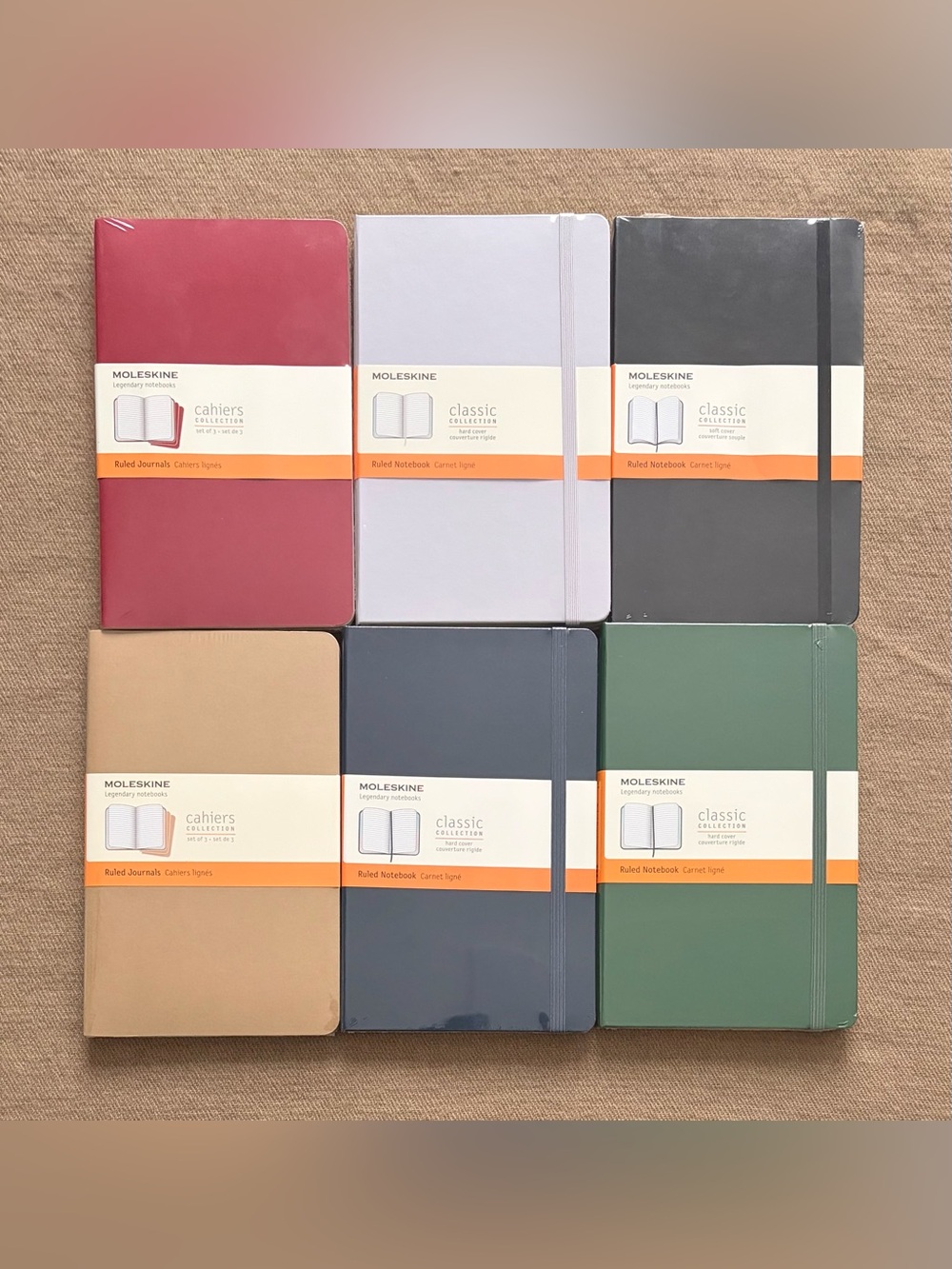 Moleskine Ruled Notebooks & Journals 13x21cm Assorted Colors - New & Sealed